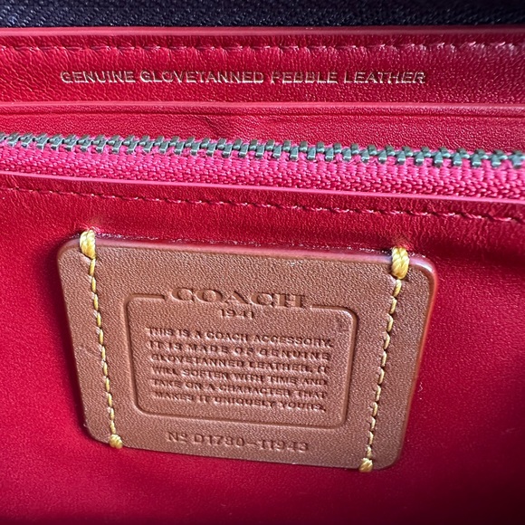Coach Oxblood Rivets Wallet 1941 Merlot - Picture 10 of 14